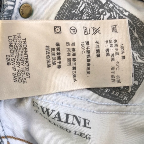 Burberry Dark Blue Four Button Fly Jeans Size 38x34 - Picture 12 of 13